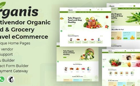 Organis - Multivendor Organic Food & Grocery Laravel eCommerce Nulled